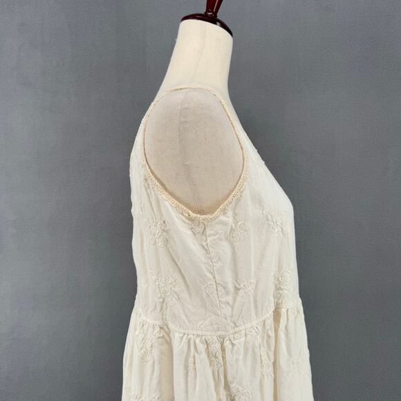 Rose Marie Designs Tunic Mini Dress Small White Embroidered Lace Cottagecore - Picture 6 of 15